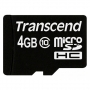 Карта памяти MicroSD 4GB Transcend (TS4GUSDC10) Class 10 без адаптера
